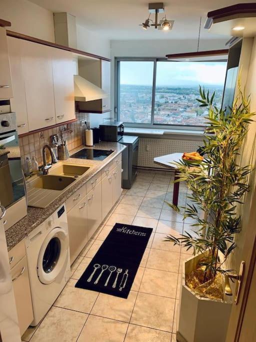 Grand Appartement 2 Chambres 5 Pers Max, Vue Panoramique Avec Parking Mulhouse Kültér fotó