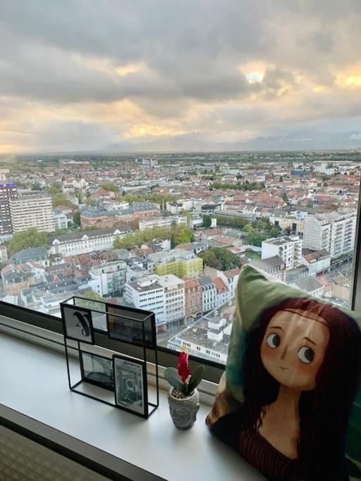 Grand Appartement 2 Chambres 5 Pers Max, Vue Panoramique Avec Parking Mulhouse Kültér fotó